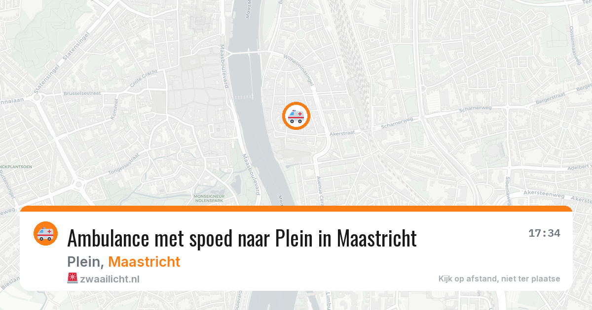Ambulance met spoed naar Plein in Maastricht — 8 jul 2026