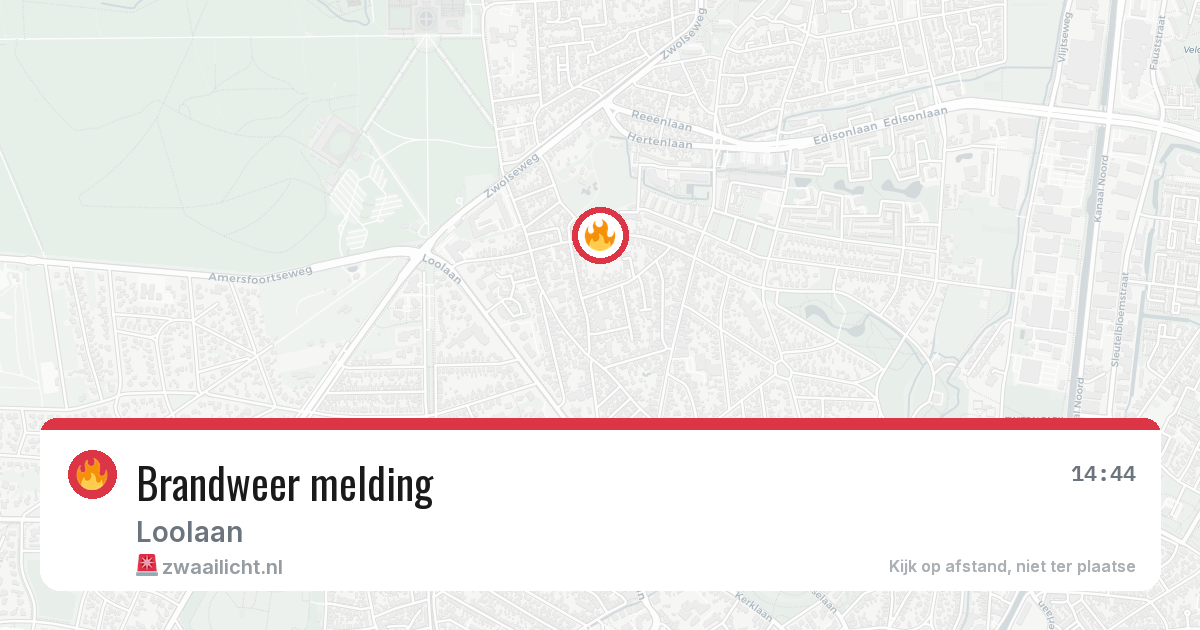 Brandweer melding — 20 jun 2026
