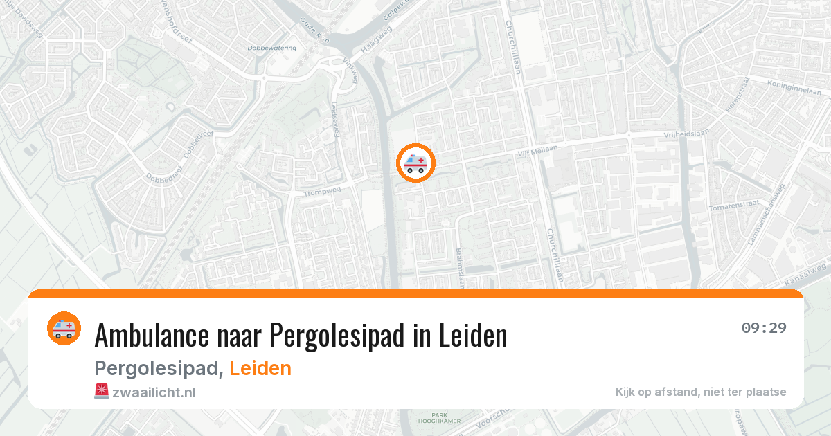 Ambulance naar Pergolesipad in Leiden — 28 jul 2026