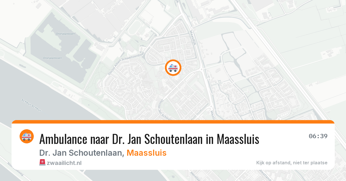 Ambulance naar Dr. Jan Schoutenlaan in Maassluis — 12 aug 2026
