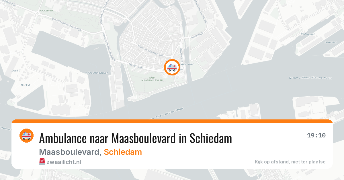 Ambulance naar Maasboulevard in Schiedam — 3 jun 2026