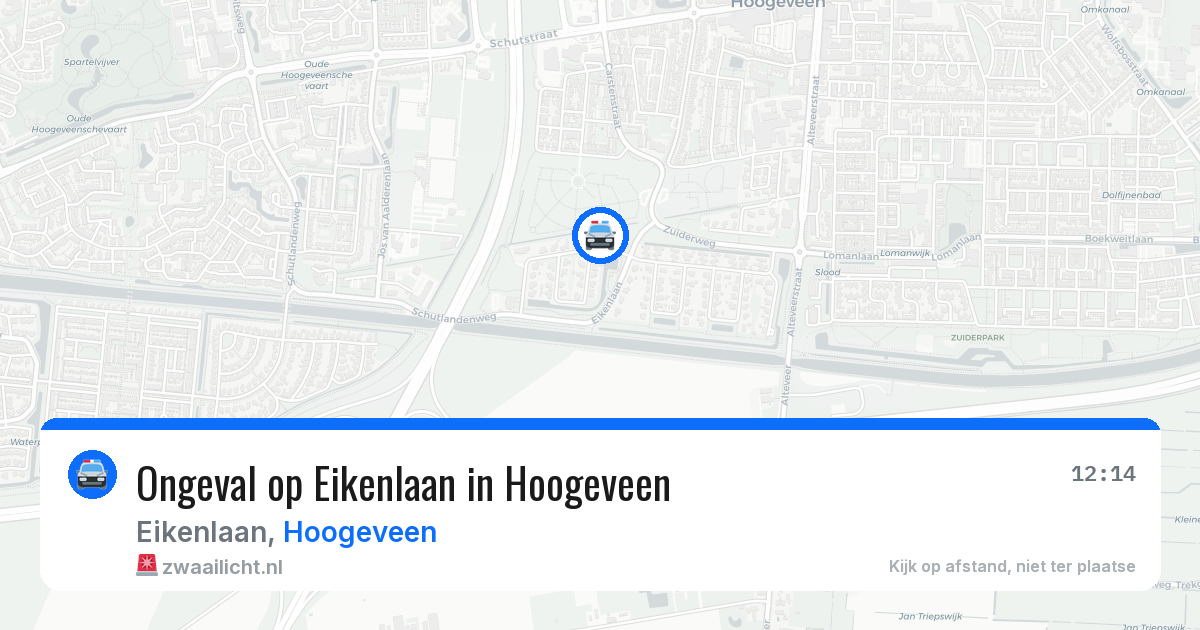Ongeval op Eikenlaan in Hoogeveen — 21 jun 2026