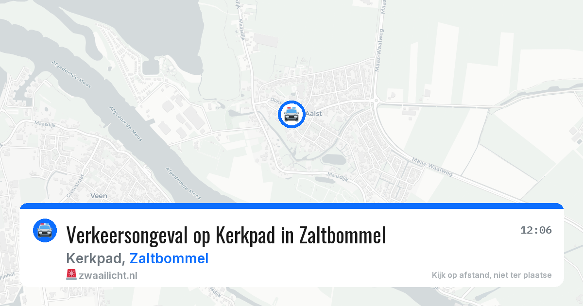 Verkeersongeval op Kerkpad in Zaltbommel — 11 aug 2026