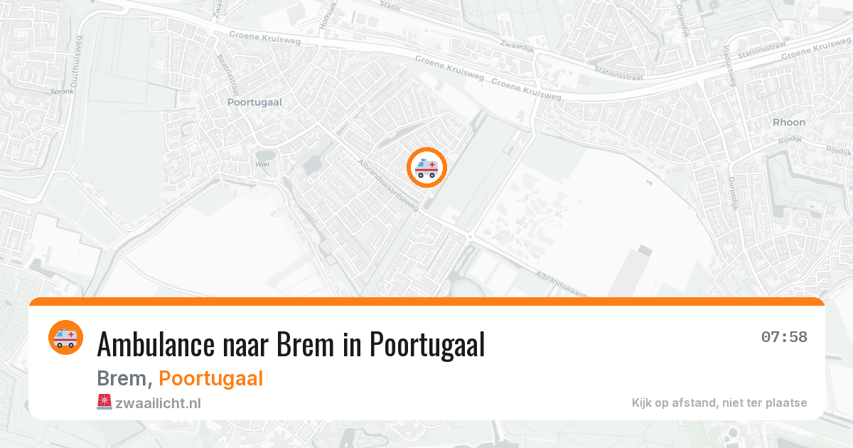 Ambulance naar Brem in Poortugaal — 25 jul 2026