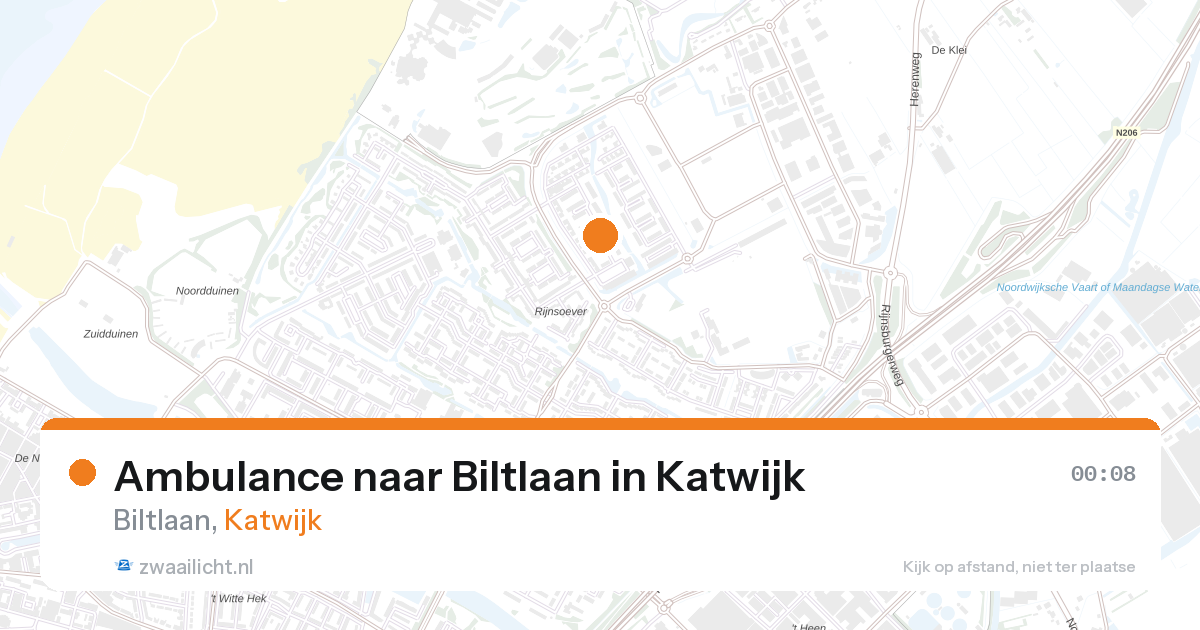 Ambulance naar Biltlaan in Katwijk — 19 jun 2026
