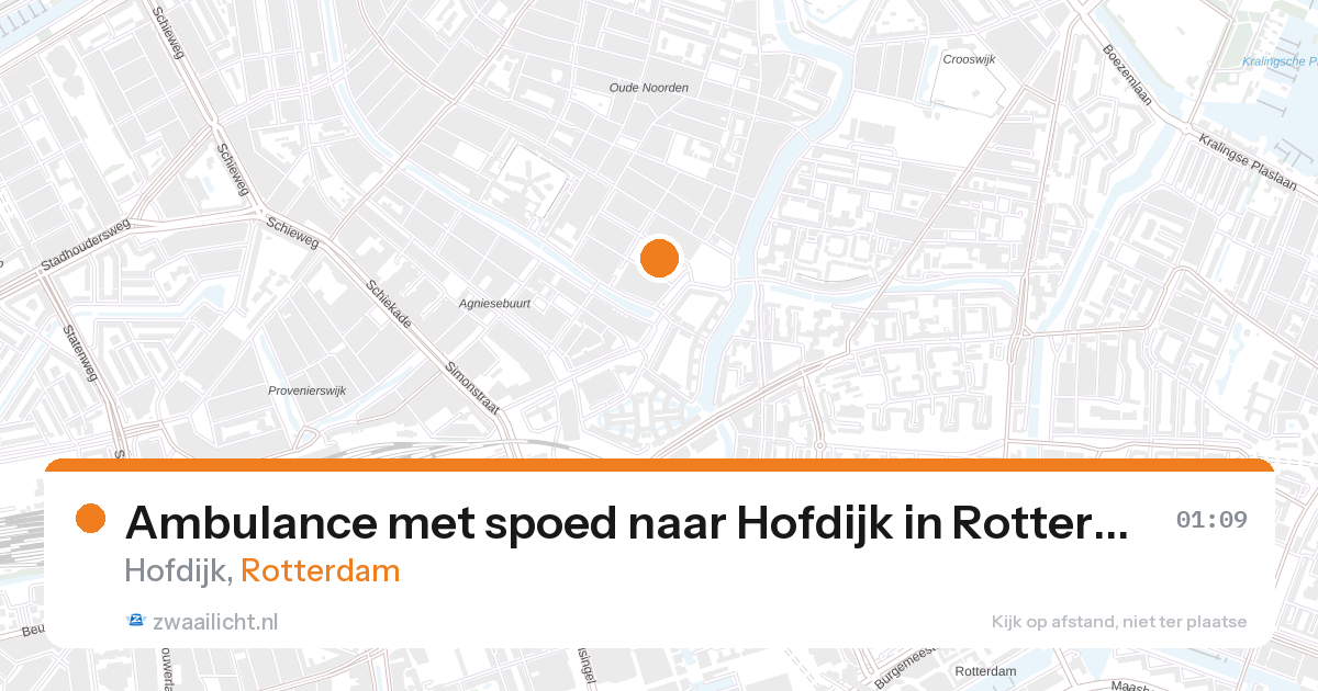 Ambulance met spoed naar Hofdijk in Rotterdam — 7 feb 2026
