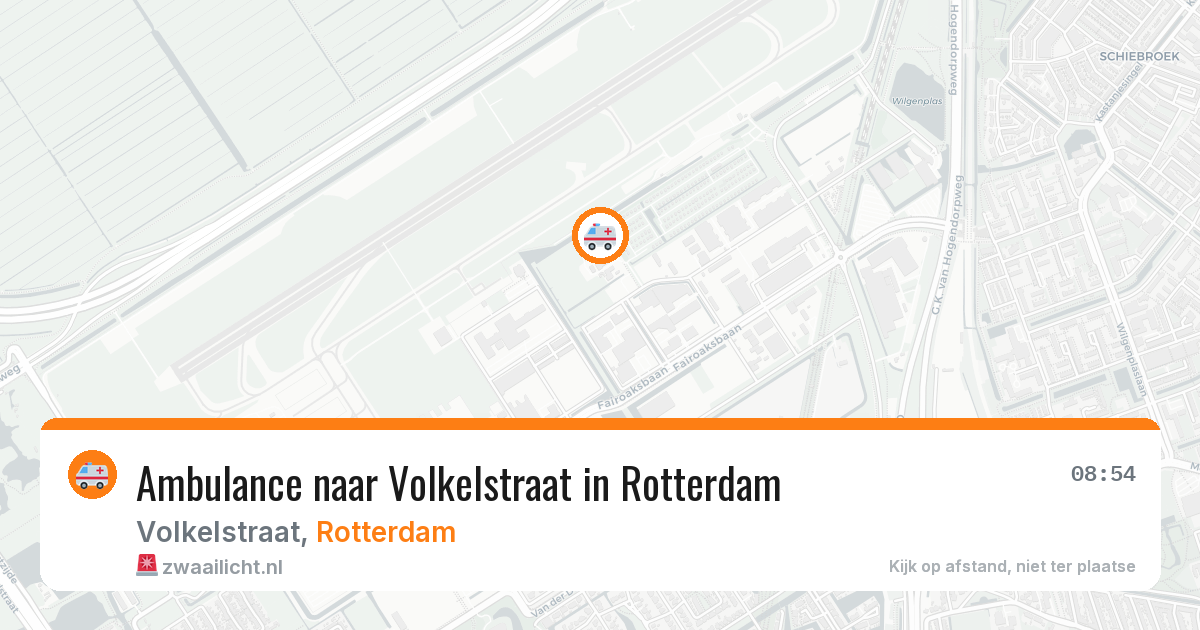 Ambulance naar Volkelstraat in Rotterdam — 22 mrt 2026