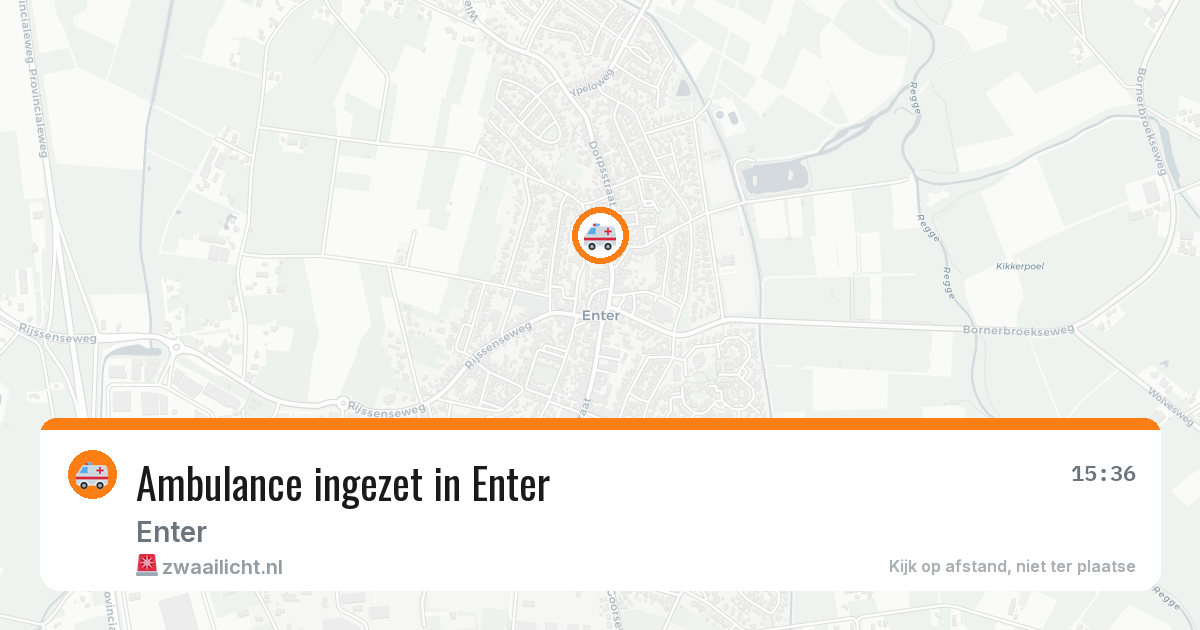 Ambulance ingezet in Enter — 10 apr 2026