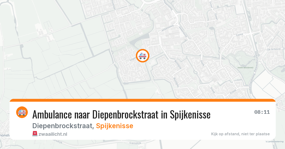 Ambulance naar Diepenbrockstraat in Spijkenisse — 23 jun 2026