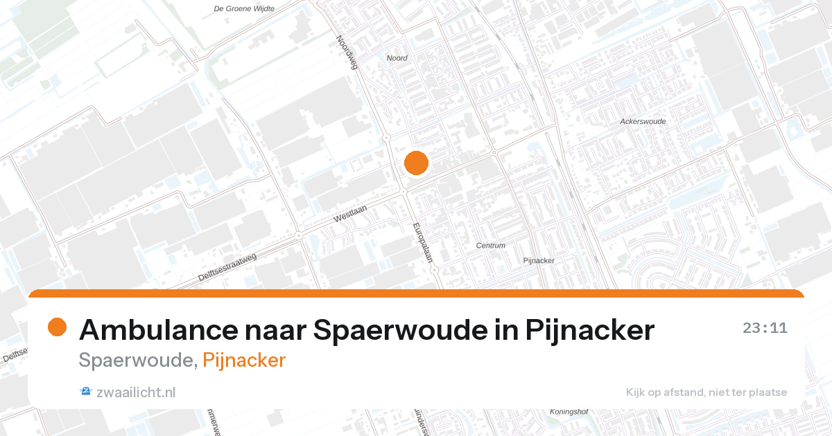 Ambulance naar Spaerwoude in Pijnacker — 8 apr 2026