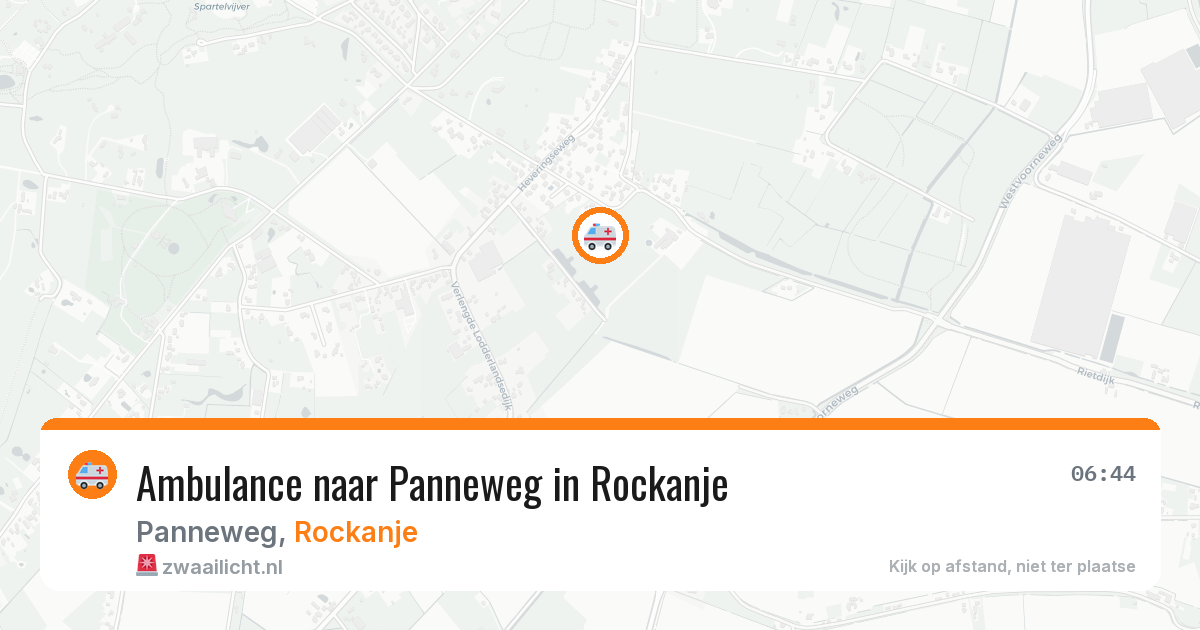 Ambulance naar Panneweg in Rockanje — 30 jul 2026