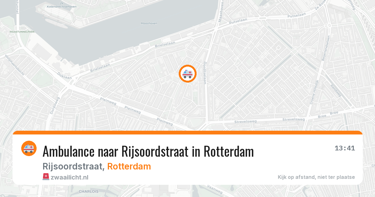 Ambulance naar Rijsoordstraat in Rotterdam — 22 jun 2026