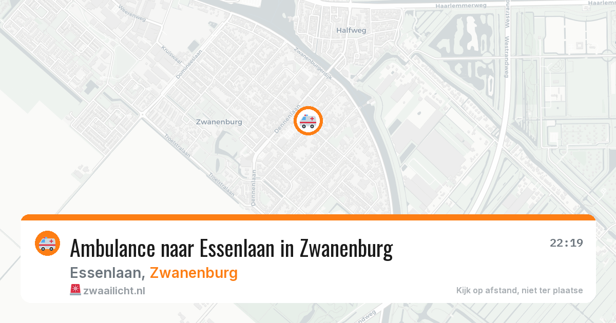 Ambulance naar Essenlaan in Zwanenburg — 27 jun 2026