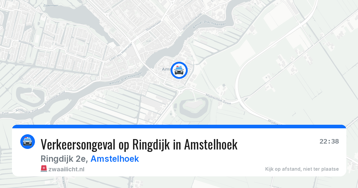 Verkeersongeval op Ringdijk in Amstelhoek — 17 jun 2026
