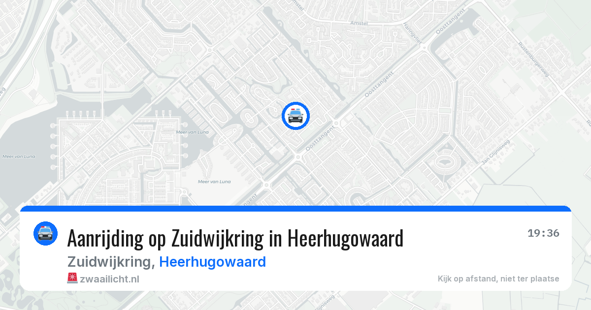 Aanrijding op Zuidwijkring in Heerhugowaard — 15 mei 2026