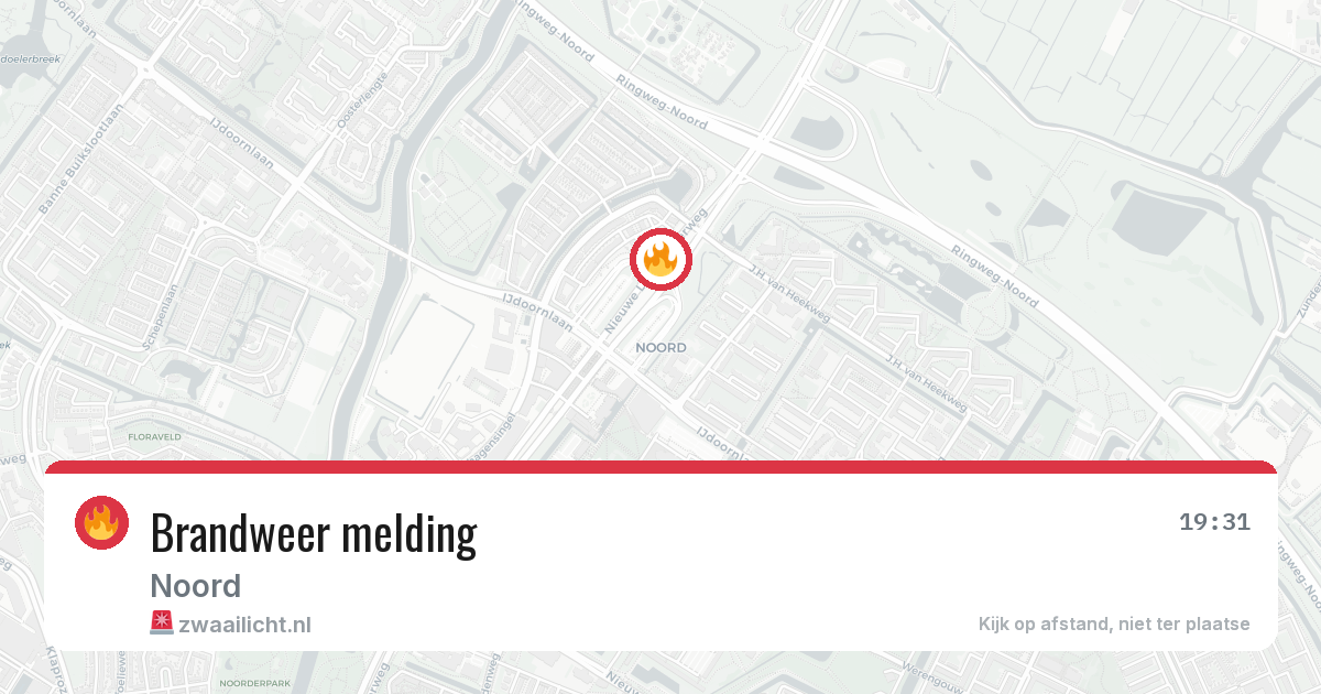 Brandweer melding — 7 aug 2026