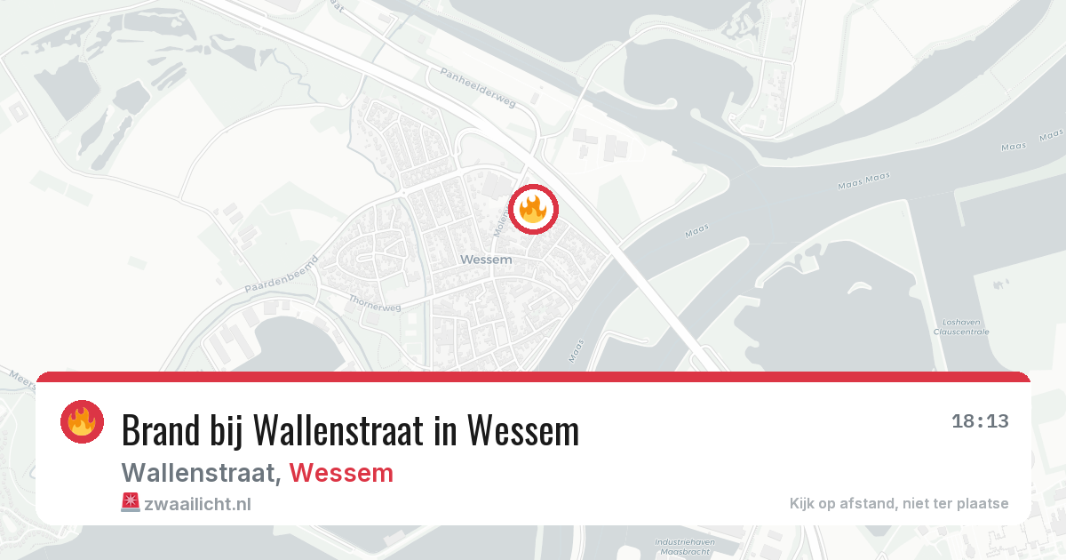 Brand bij Wallenstraat in Wessem — 6 mei 2026