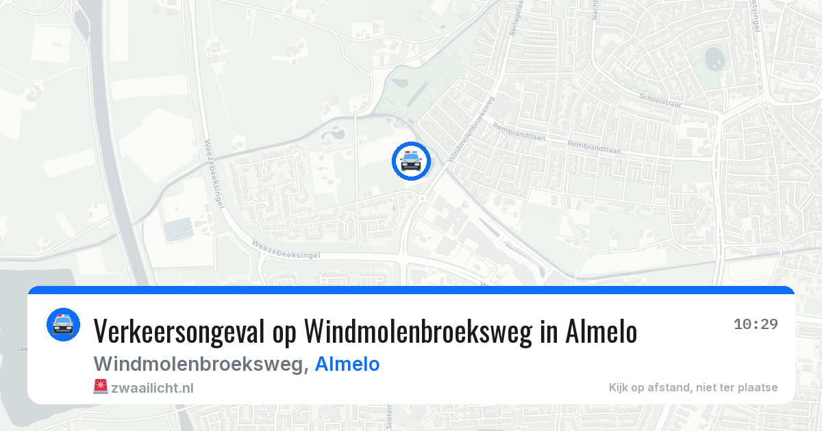 Verkeersongeval op Windmolenbroeksweg in Almelo — 18 apr 2026