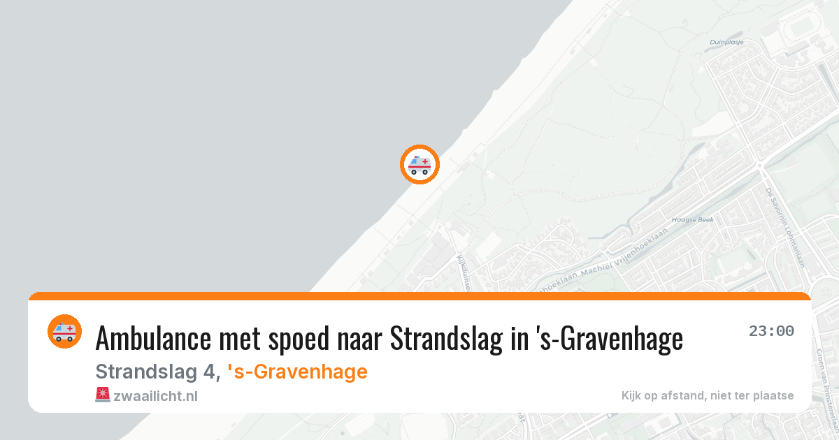 Ambulance met spoed naar Strandslag in 's-Gravenhage — 24 jun 2026