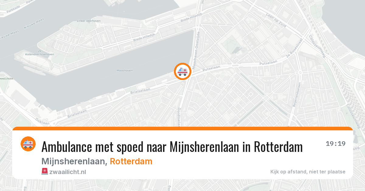 Ambulance met spoed naar Mijnsherenlaan in Rotterdam — 1 apr 2026