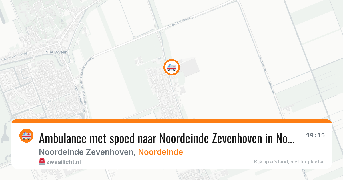 Ambulance met spoed naar Noordeinde Zevenhoven in Noordeinde — 31 jan 2026