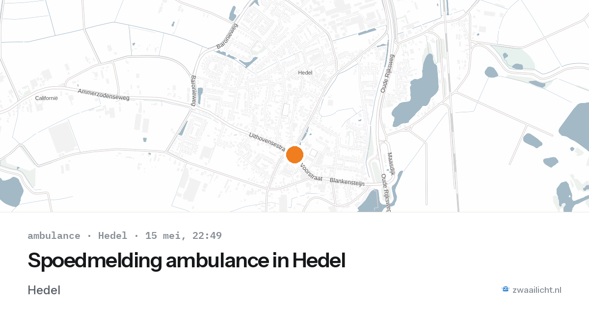 Spoedmelding ambulance in Hedel — 6 feb 2026