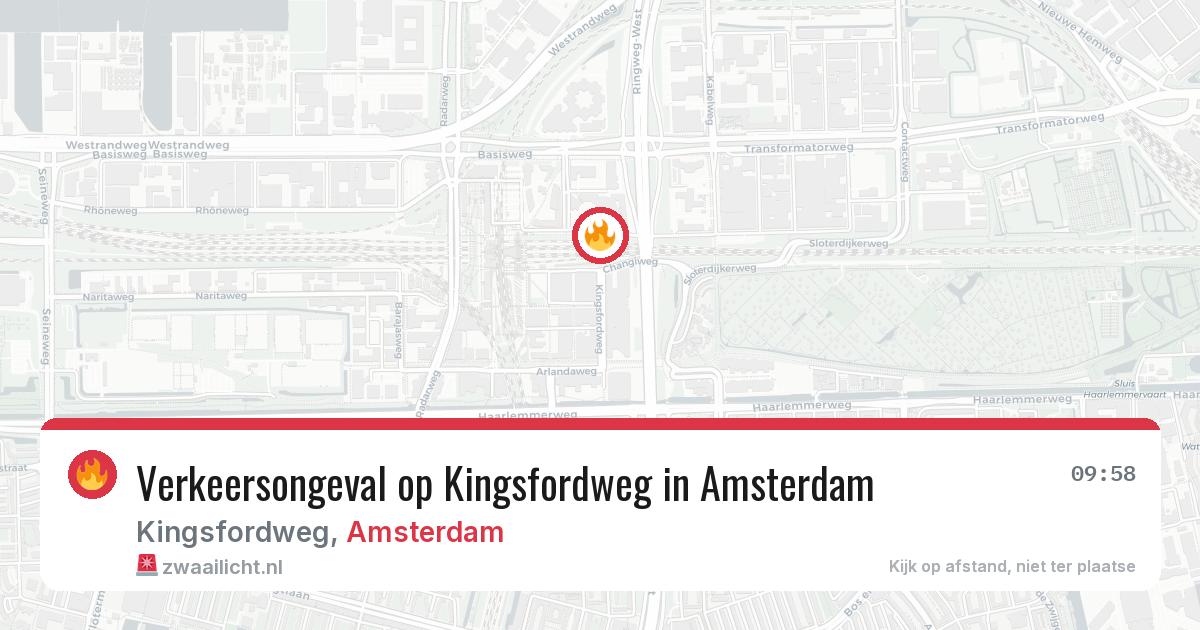 Verkeersongeval op Kingsfordweg in Amsterdam — 17 mei 2026