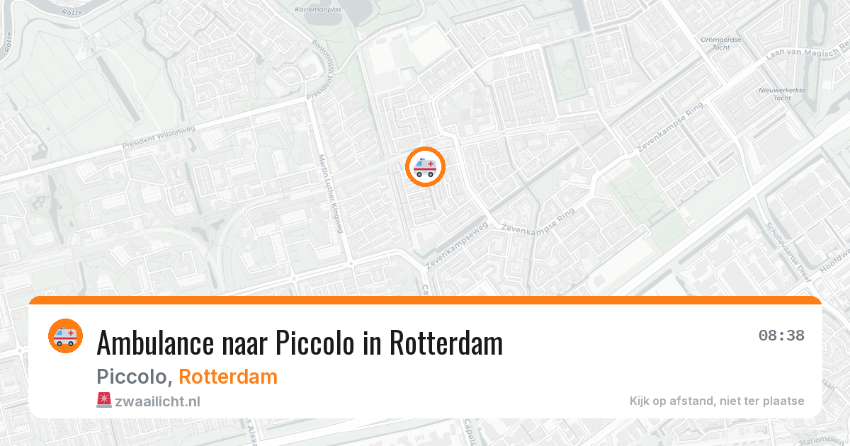 Ambulance naar Piccolo in Rotterdam — 14 jun 2026