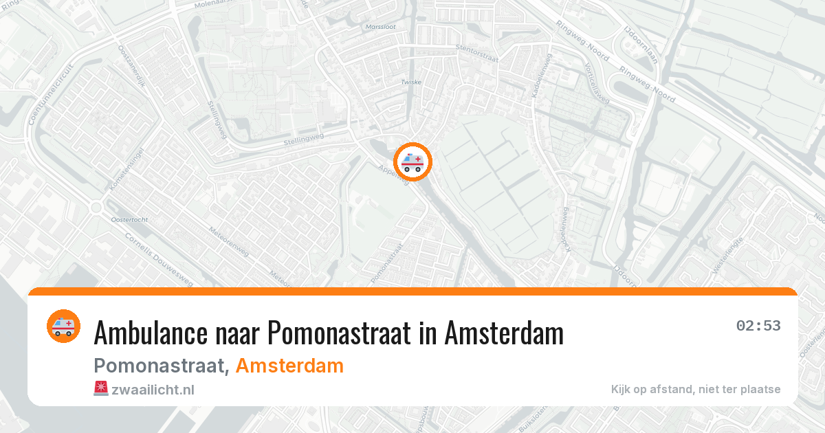 Ambulance naar Pomonastraat in Amsterdam — 27 mei 2026