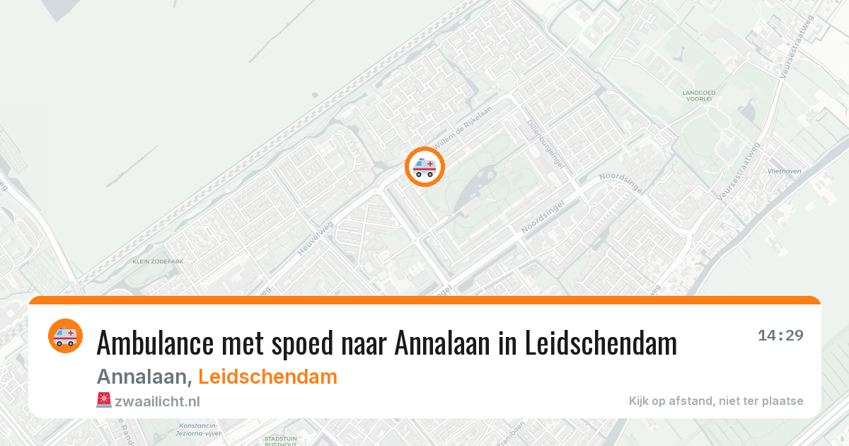 Ambulance met spoed naar Annalaan in Leidschendam — 15 jun 2026