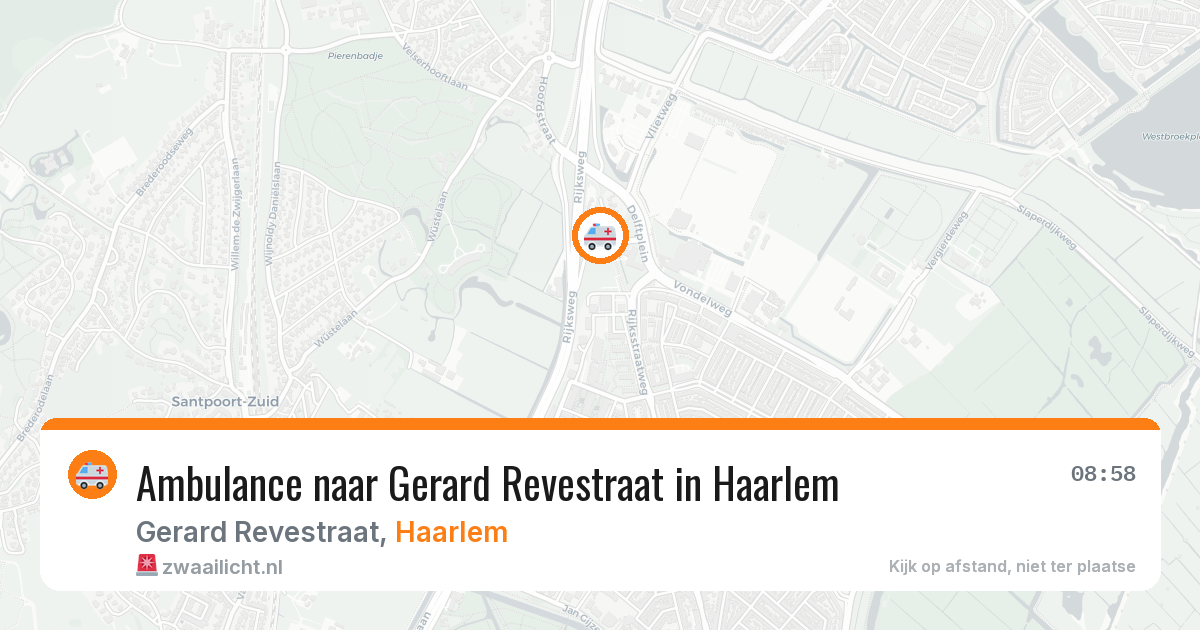 Ambulance naar Gerard Revestraat in Haarlem — 16 jun 2026