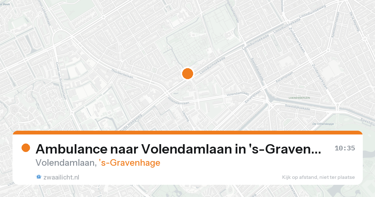 Ambulance naar Volendamlaan in 's-Gravenhage — 31 jan 2026