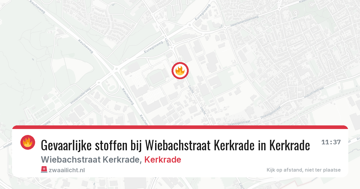 Gevaarlijke stoffen bij Wiebachstraat Kerkrade in Kerkrade — 20 apr 2026