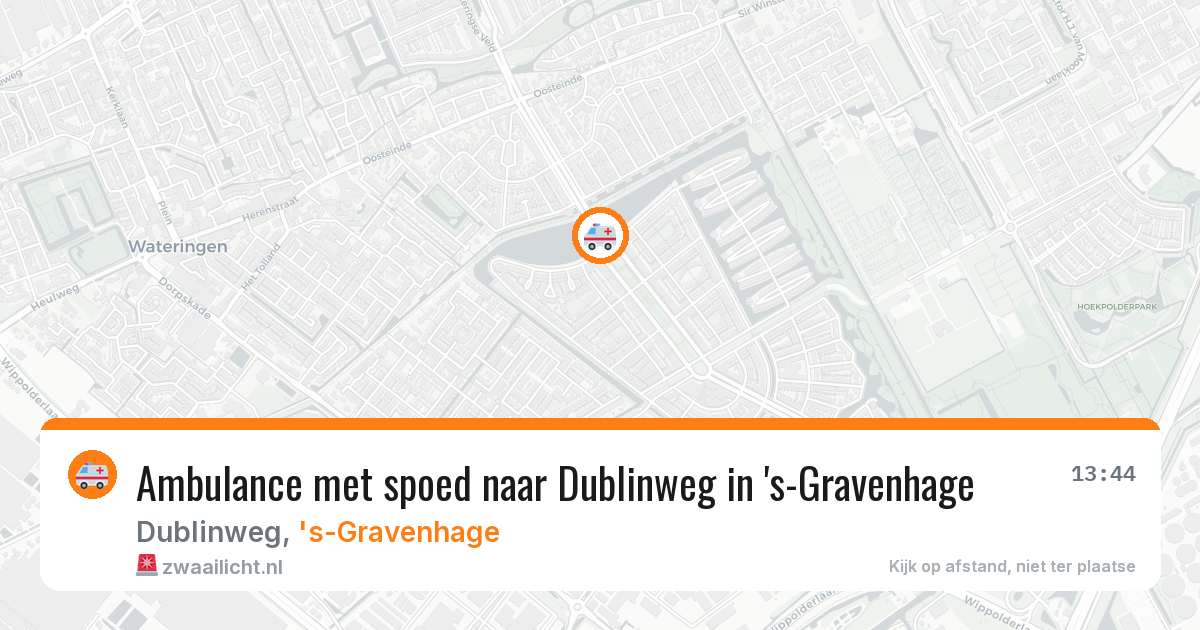 Ambulance met spoed naar Dublinweg in 's-Gravenhage — 25 jun 2026