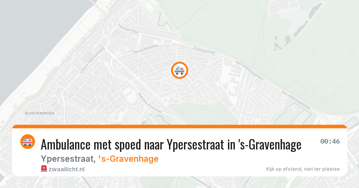 Ambulance met spoed naar Ypersestraat in 's-Gravenhage — 29 mei 2026