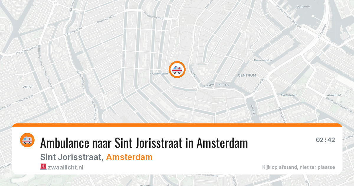 Ambulance naar Sint Jorisstraat in Amsterdam — 24 apr 2026