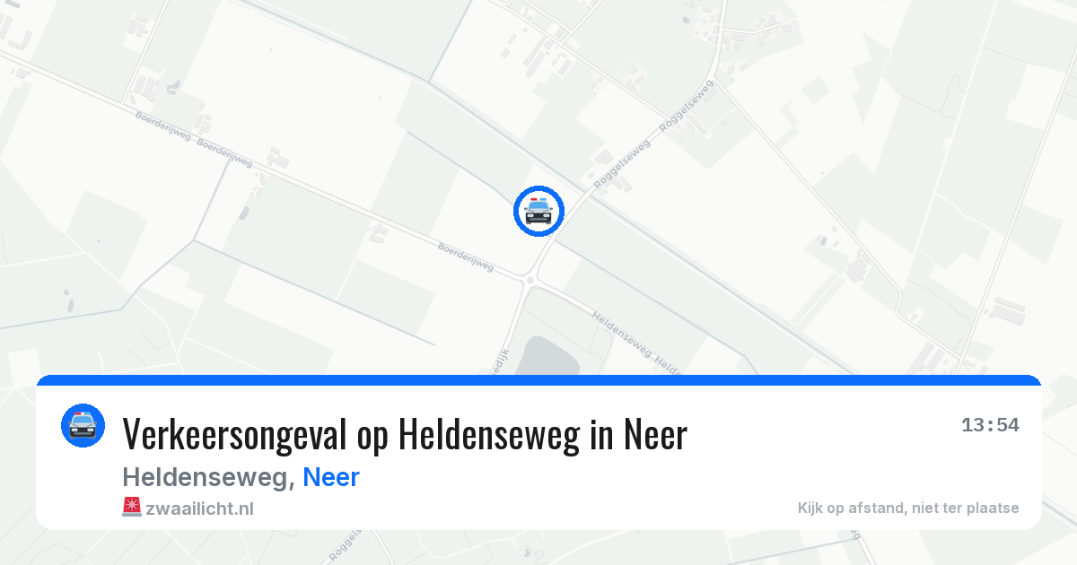 Verkeersongeval op Heldenseweg in Neer — 14 jun 2026