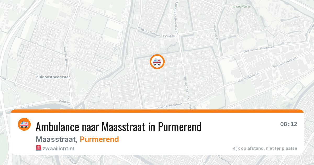 Ambulance naar Maasstraat in Purmerend — 22 jul 2026