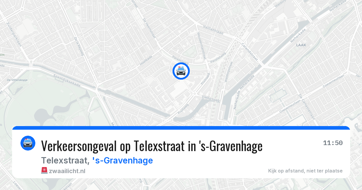 Verkeersongeval op Telexstraat in 's-Gravenhage — 14 jul 2026