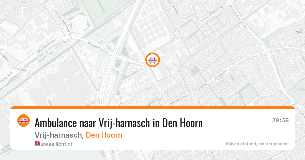 Ambulance naar Vrij-harnasch in Den Hoorn — 7 apr 2026