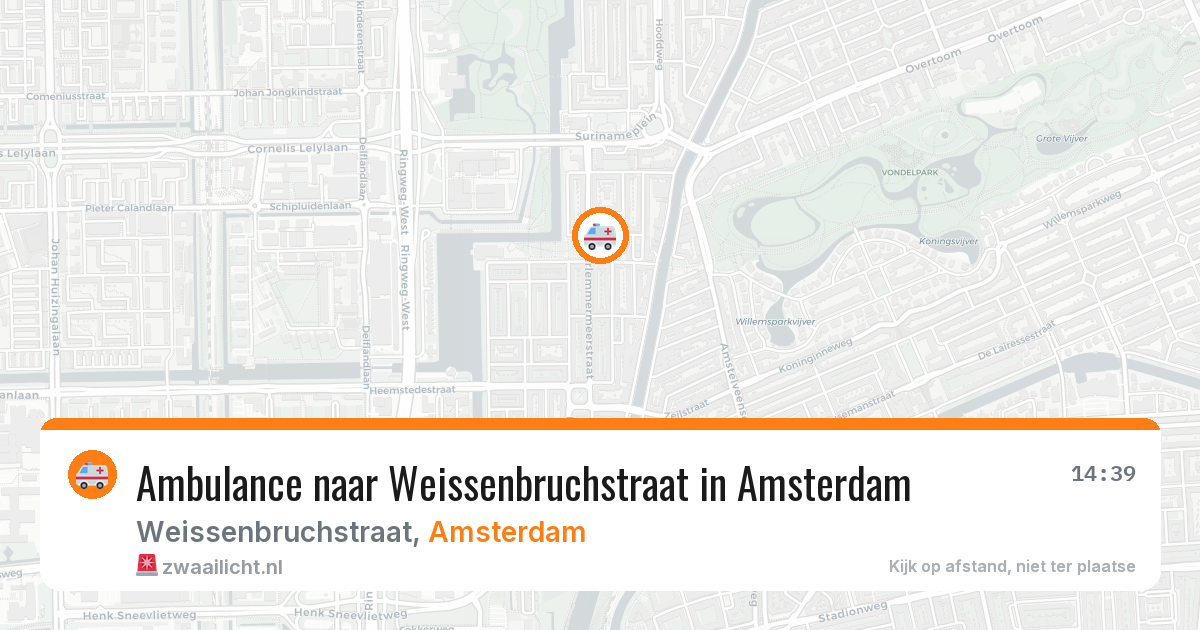 Ambulance naar Weissenbruchstraat in Amsterdam — 29 jan 2026