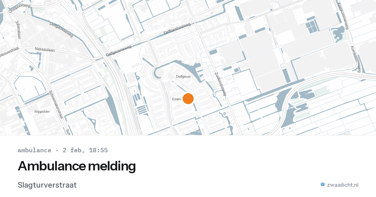 Ambulance melding — 2 feb 2026