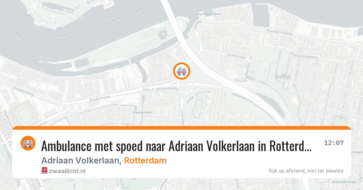 Ambulance met spoed naar Adriaan Volkerlaan in Rotterdam — 28 jun 2026