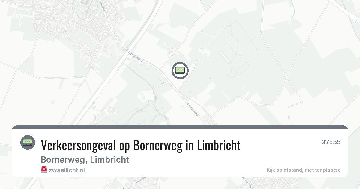 Verkeersongeval op Bornerweg in Limbricht — 23 jun 2026