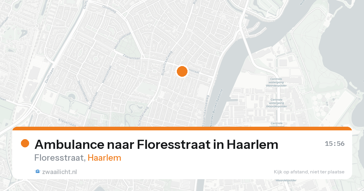 Ambulance naar Floresstraat in Haarlem — 17 aug 2026