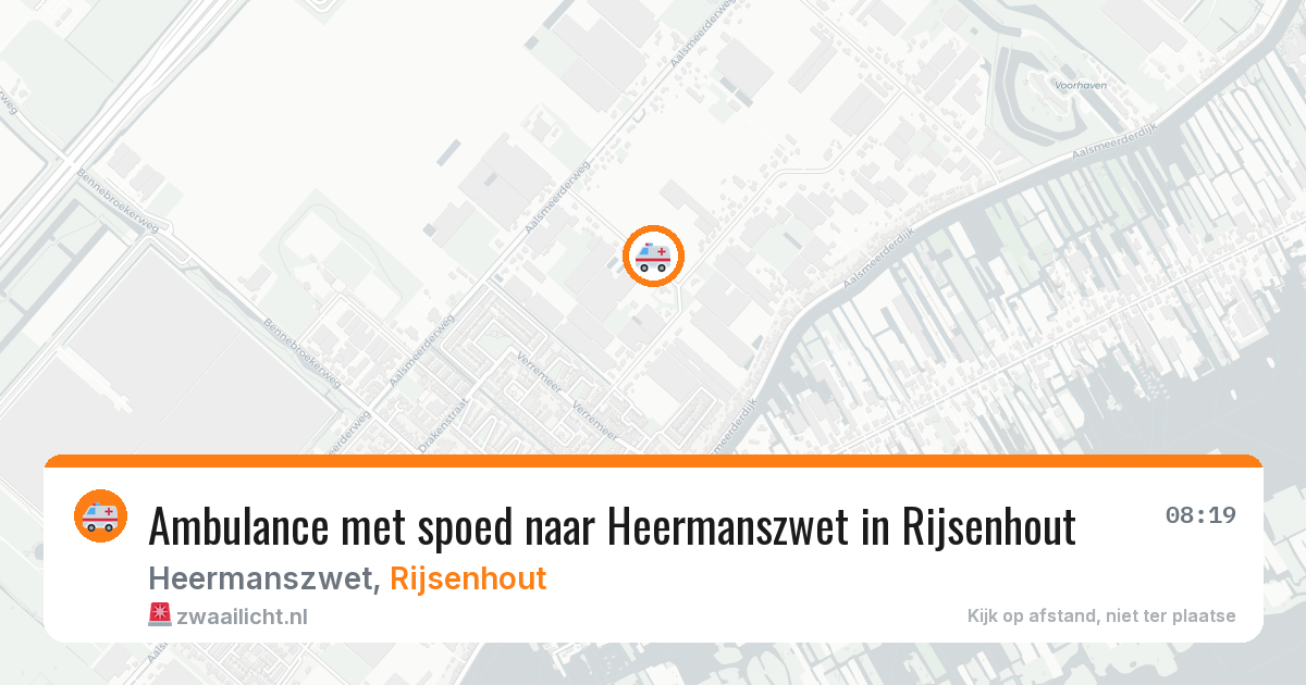 Ambulance met spoed naar Heermanszwet in Rijsenhout — 16 jul 2026