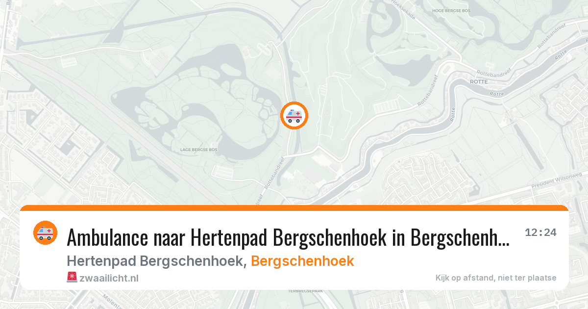 Ambulance naar Hertenpad Bergschenhoek in Bergschenhoek — 3 aug 2026
