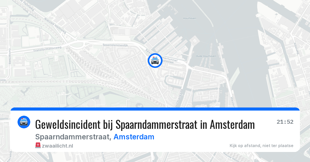 Geweldsincident bij Spaarndammerstraat in Amsterdam — 4 aug 2026