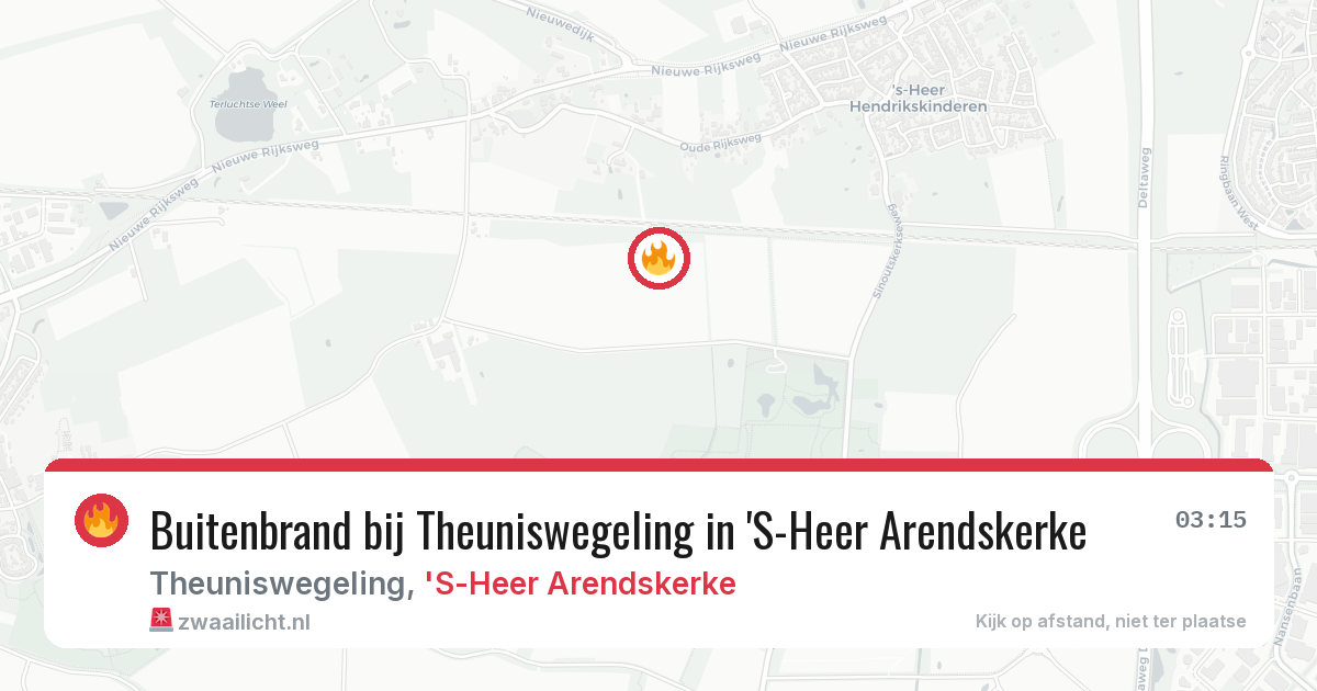 Buitenbrand bij Theuniswegeling in 'S-Heer Arendskerke — 12 aug 2026