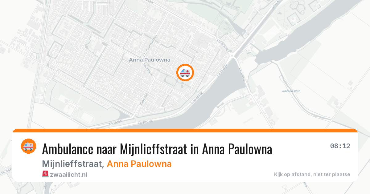 Ambulance naar Mijnlieffstraat in Anna Paulowna — 28 mei 2026